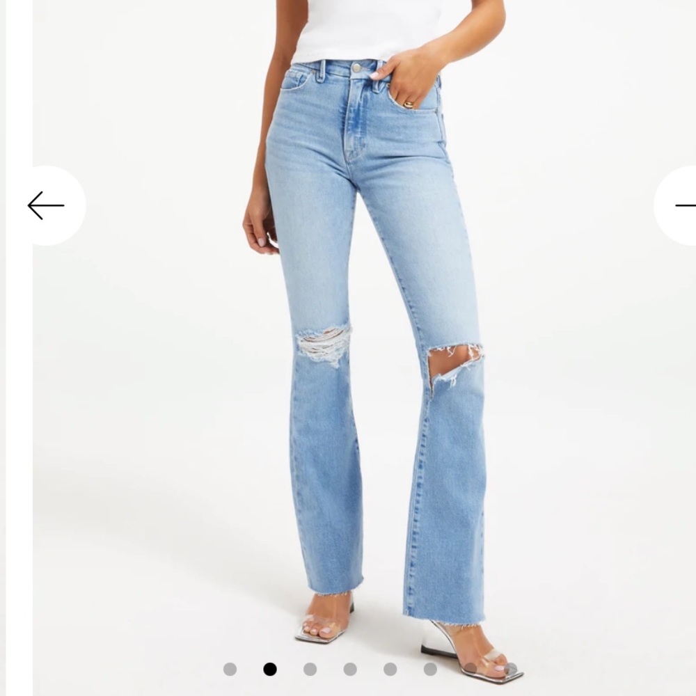 NWT Good American Raw Hem Jeans